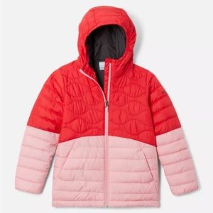 Columbia Girls' Humphrey Hills™ Puffer Jacket - red lily / pink orchid